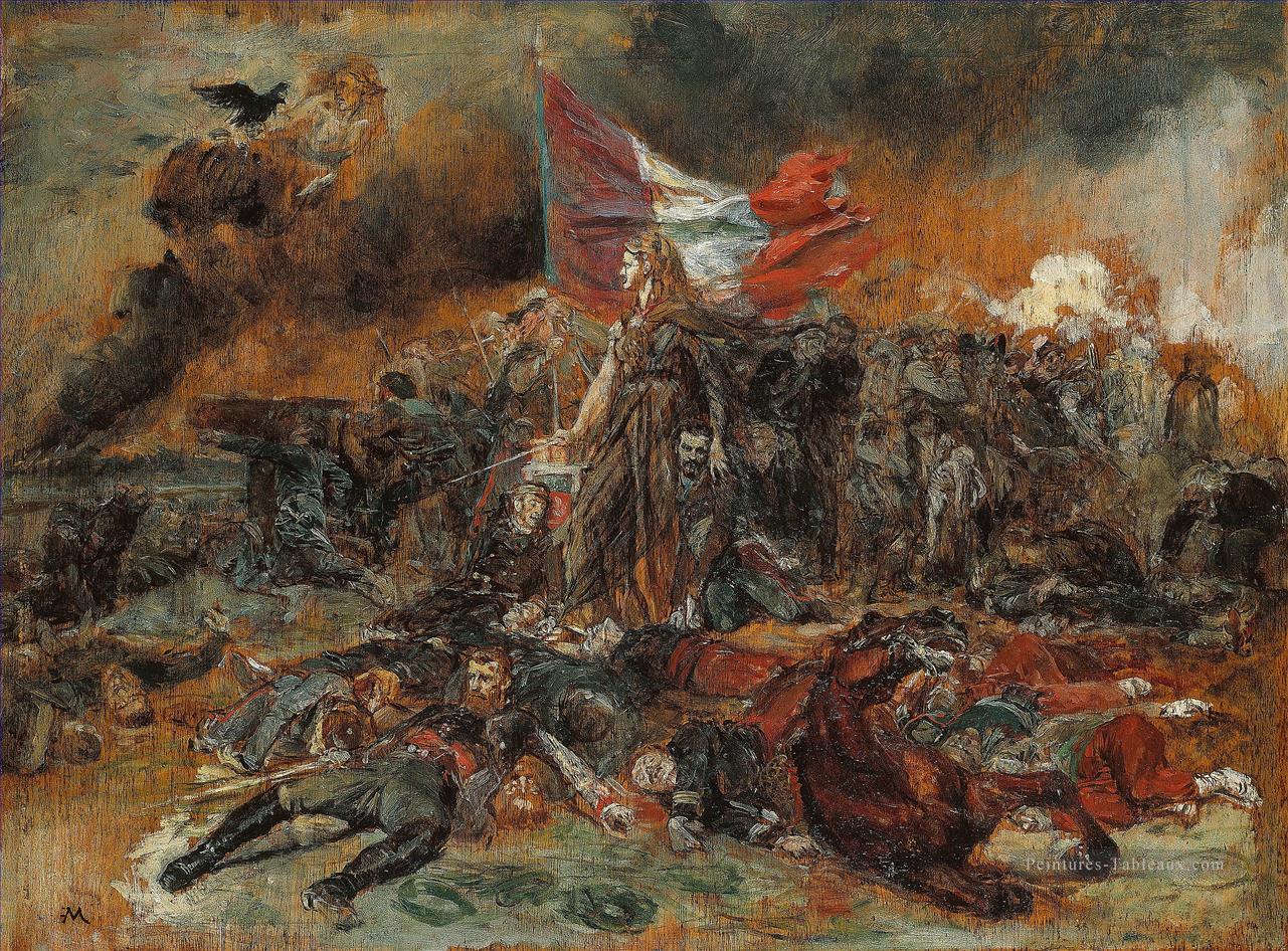 La défense de Paris Ernest Meissonier guerre militaire académique Peintures à l'huile